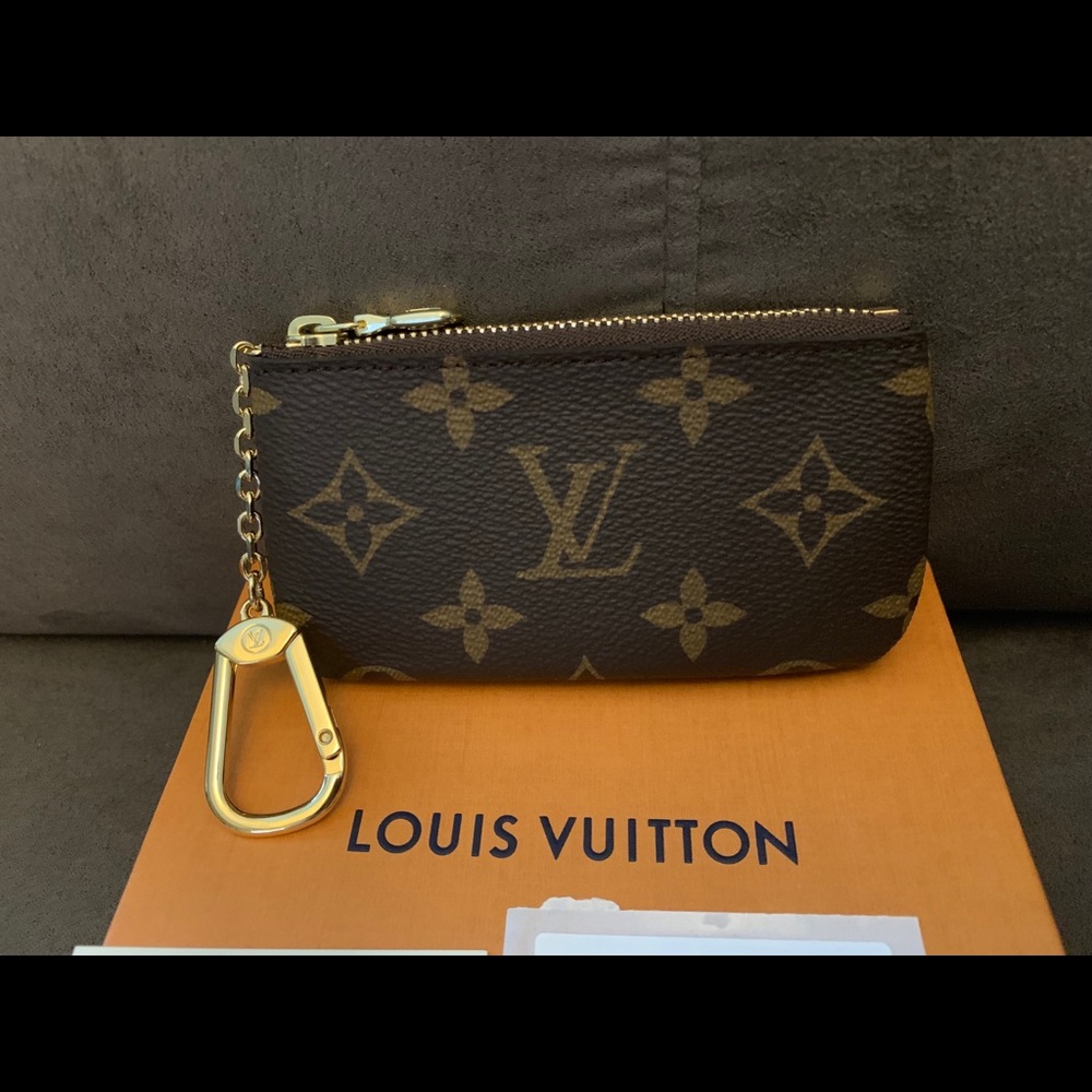 BNIB Louis Vuitton Monogram Canvas Key Pouch - Picture 2 of 5